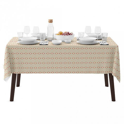 "Ришелье" Скатерть рогожка 200х150см, 171г/м2, хлопок 100%, "Домашняя мода" (Россия)