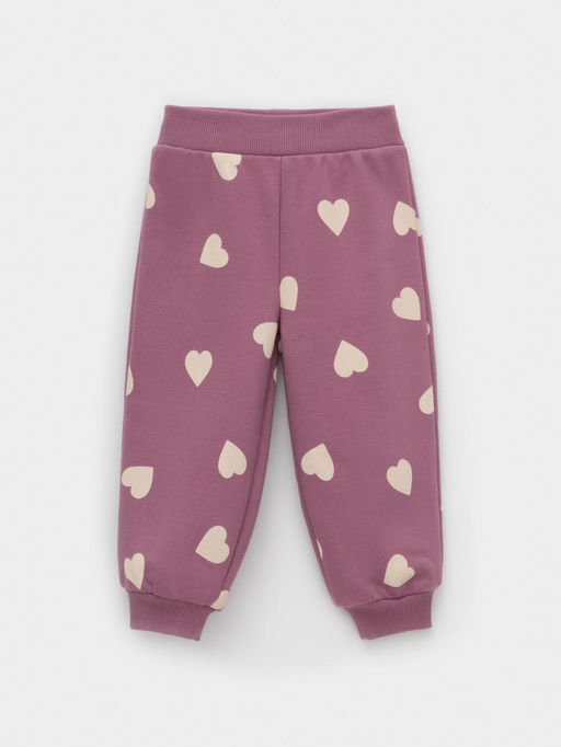 КР 400849/темная орхидея,сердечки к589 брюки д/дев яс