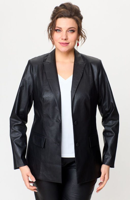 Костюм БелЭльСтиль 412/586 кожа черная фото 3