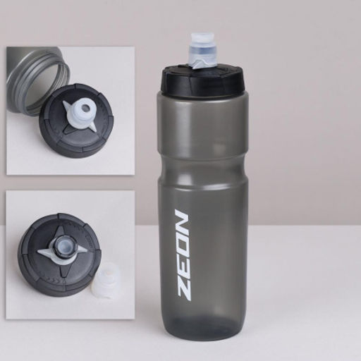 Бутылка для воды велосипедная ZEON WB226 гоночная, клапан кэмэлбак, пищевой hi-quality PP, 750ML цвет grey/уп100 - Галеонтрейд фото 5