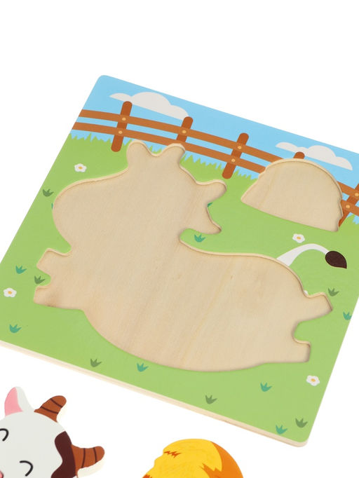 Развивающий деревянный Пазл «Коровка»