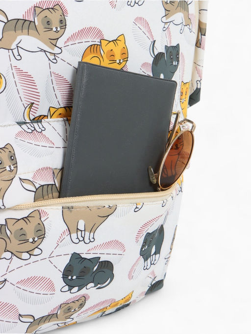 Набор: рюкзак школьный и пенал, с карманами, с принтом, размер 29?12?41 см, розовый