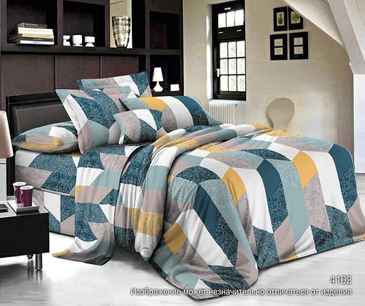 Постельное белье - Бязь Люкс Плашки 4102 2-спальный - Luteks фото 2