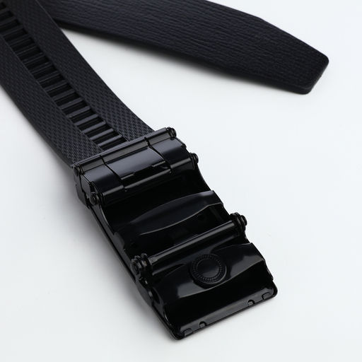 Ремень мужской, 120×3.5 см, пряжка автомат из металла, чёрный