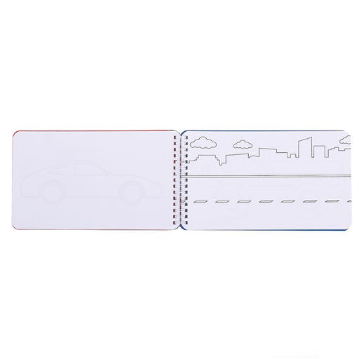 Раскраска - альбом Крутые тачки, 72 стр., с наклейками и трафаретами