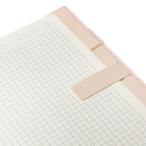 Ежедневник недатированный Бизнес, А5, в клетку, 128 листов, обложка кожзам, с боковой закладкой, бежевый - Simaland фото 5