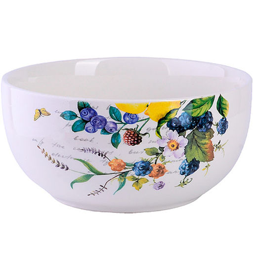 60141 Супница керамическая 580мл Лесные ягоды с лимонами доломит LR (х36)