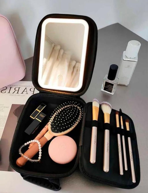 Косметичка дорожная, органайзер для косметики, несессер, черная