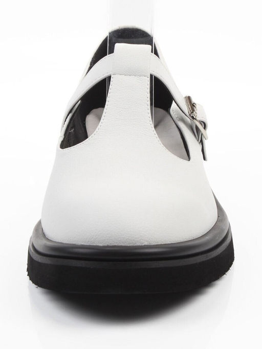 06-M47-12 WHITE Туфли женские (натуральная кожа)