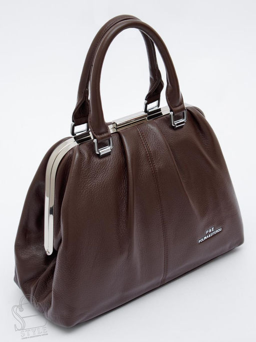 Сумка женская кожаная 9687Y coffee Polina&Eiterou