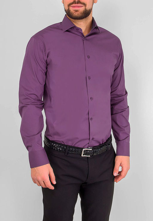 Сорочка мужская длинный рукав GREG 730/117/409/Z/1 STRETCH  фото 8