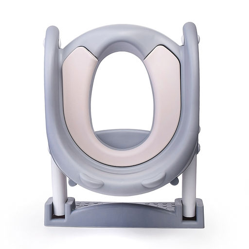 Детская накладка на унитаз со ступенькой (серый)