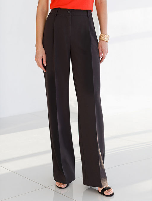 VILATTE / Брюки-палаццо из эластичной поливискозы  фото 3