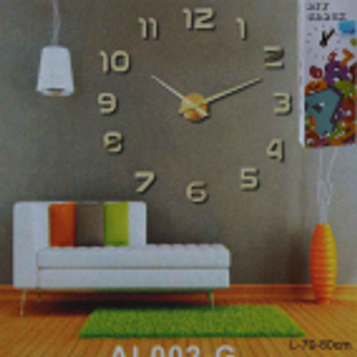 Часы настенные 3D наклейка 70-80 см / ZH00210G/2 /уп 60/ золото