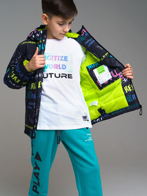 12311101 Куртка текстильная с полиуретановым покрытием для мальчиков - Playtoday фото 3