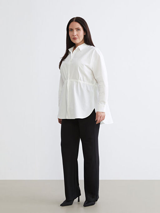 B?y?k Beden Poplin Kad?n G?mlek