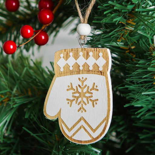 Елочная игрушка Новогодняя варежка