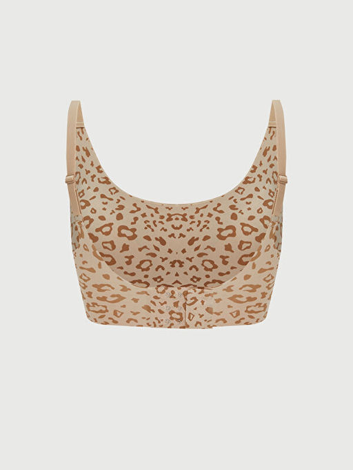 Balensiz Yar?m Dolgulu Leopar Desenli Sporcu S?tyeni