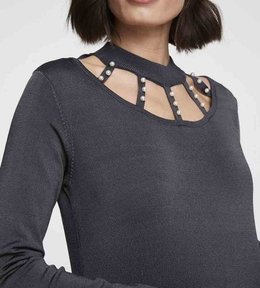 Пуловер, графитовый - Patrizia dini фото 6