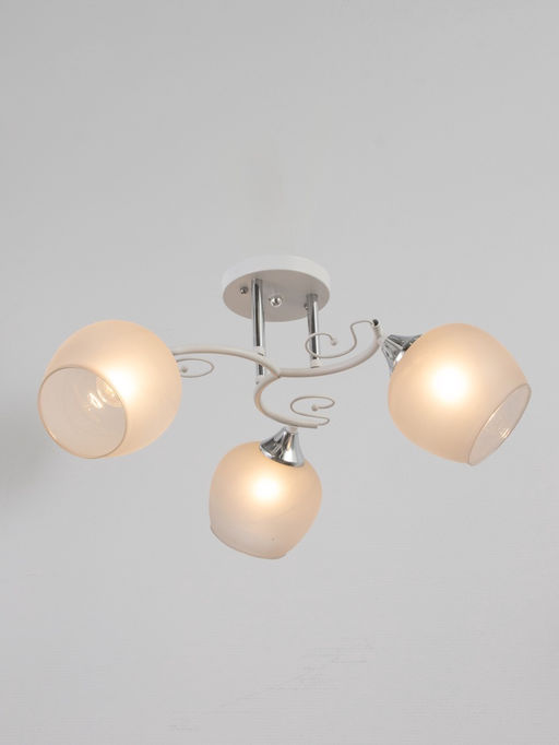 Люстра «Люси» 2028/3, 3×60 Вт, Е27, 54×24 см, белый