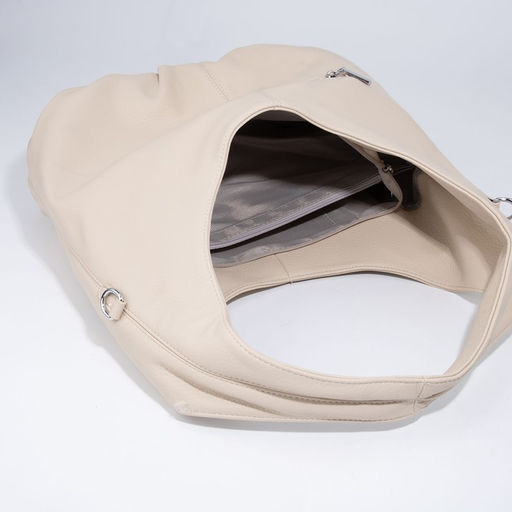 Сумка-хобо на молнии, цвет бежевый - Simaland фото 7