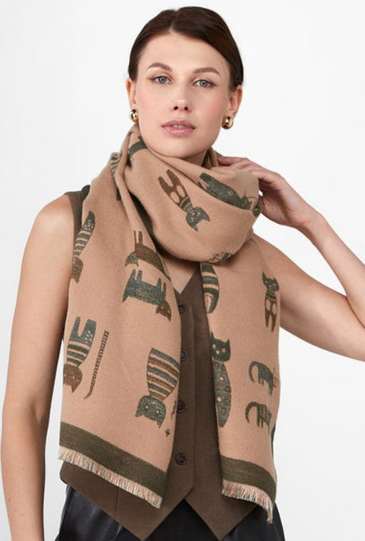 в составе ШЕРСТЬ и КАШЕМИР Большой, мягкий, теплый однотонный двусторонний палантин. - Tantino фото 10