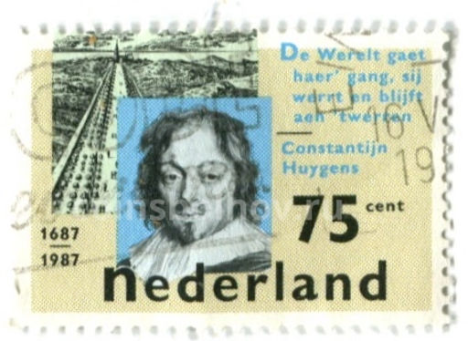 Марка 300-лет со дня смерти поэта и композитора Константина Гюйгенса 1987 год Нидерланды
