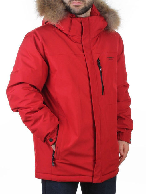 6587 RED Куртка мужская зимняя "Аляска" (200 гр. холлофайбер)