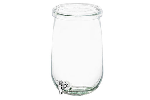 Диспенсер для холодных напитков с краном 8 л 26*22*46 Glaskraft на метал. подставке стекло - Elan gallery фото 6