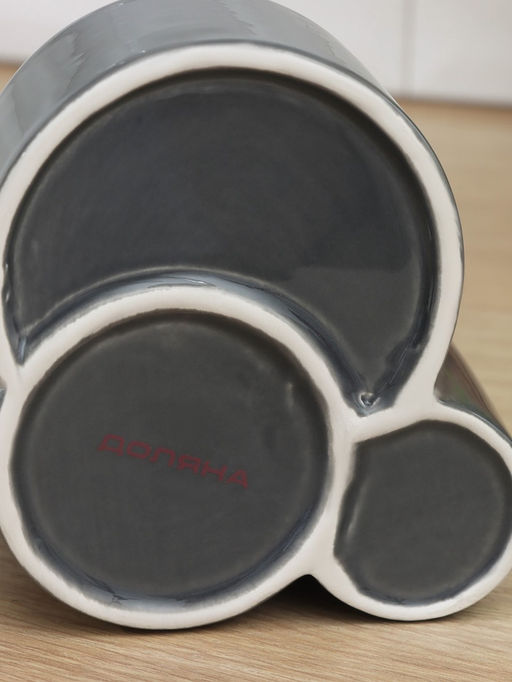 Дозатор для моющего средства Доляна «Милитари», 370 мл, с губкой и щёткой, серый