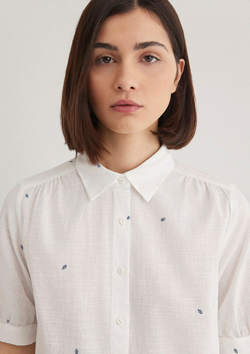 Beyaz Gomlek - Mavi фото 7