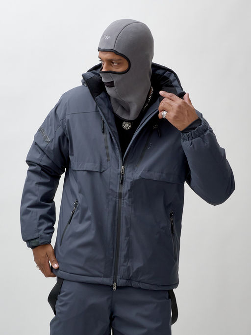 Горнолыжный костюм мужской зимний темно-серого цвета 3710TC - Mtforce фото 11