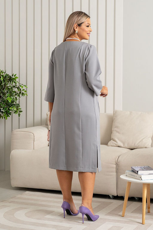 Платье А-3571 серый - Angelika фото 11