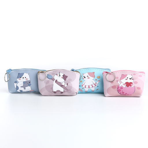 Цена за 2 шт. Кошелёк детский «Котик» Выбражулька, маленький, монетница, МИКС