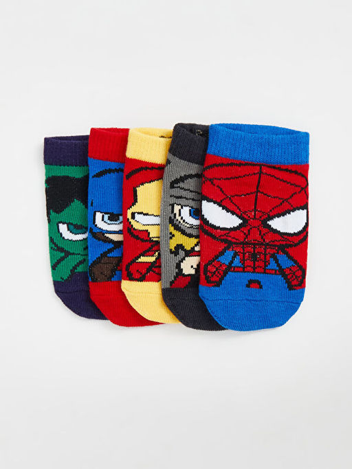 Следки с принтом Spider-Man 5 пар