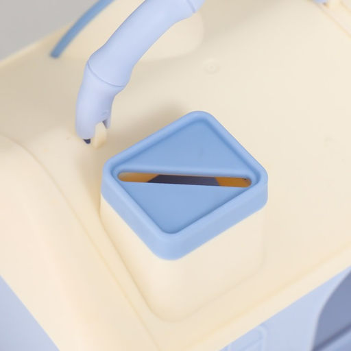 Копилка для денег с замком и ключом «Домик в нежных тонах», наклейки и декор для украшения, пластик, 14×10×13 см, МИКС