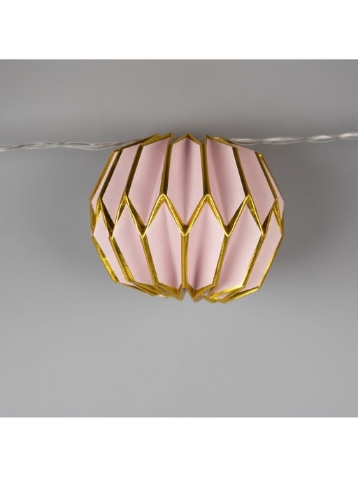 Гирлянда Нить 2 м с насадками Розовый фонарик, IP20, прозрачная нить, 10 LED, от батареек АА?2, свечение тёплое белое - Luazon lighting фото 8