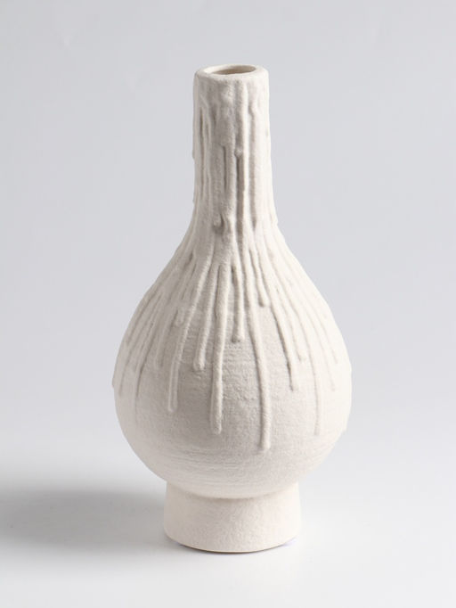 Ваза для цветов «Кристилис», 22×10.5 см, керамика, белая