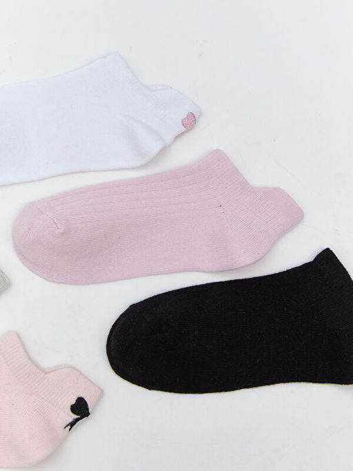 Fiyonk Nak??l? K?z ?ocuk Patik ?orap 5li