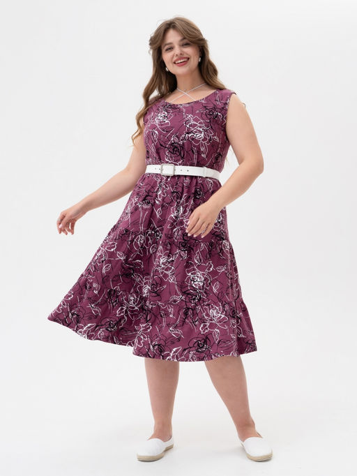 Сарафан( платье) с ярусной юбкой хлопок 100% - Binita фото 7