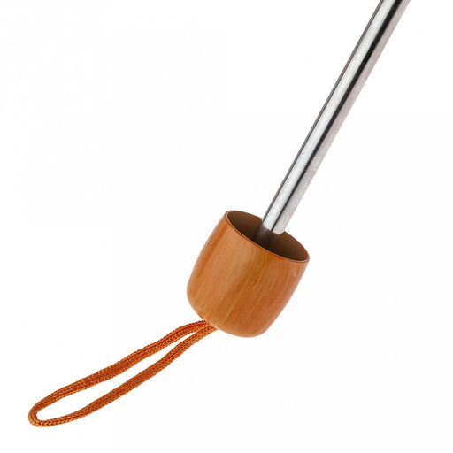 Зонт механический Шотландка плащевка, 8 лучей, д/купола 94см, 3 сложения, 24см в сложенном виде, пластмассовая ручка, коричневые тона, 210гр (Китай) - Домашняя мода фото 6