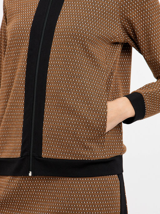 кардиган женский терракотовый с окантовкой - Glenfield фото 4