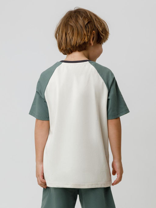 КР 302849/светло-бежевый 0783 к606 фуфайка (футболка) для мал