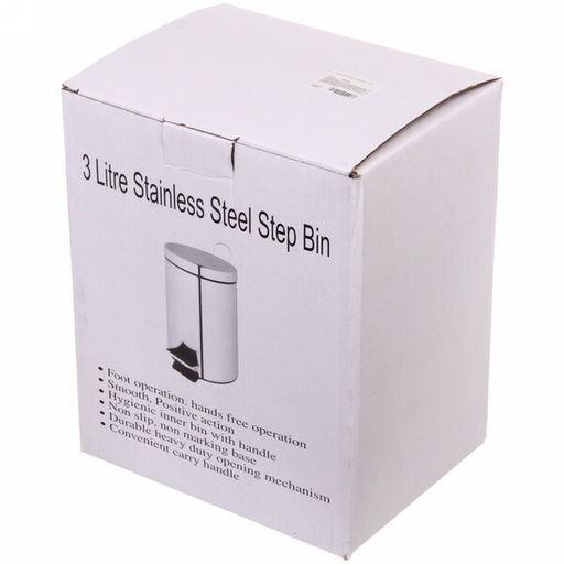 Ведро для мусора с педалью 3л 410