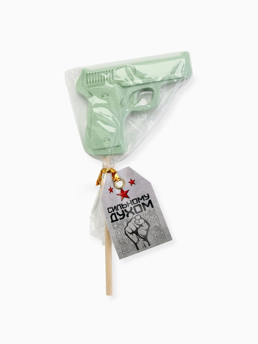 Цена за 2 шт. Леденец на палочке Сильному духом, вкус: яблоко, 30 г - Фабрика счастья фото 3