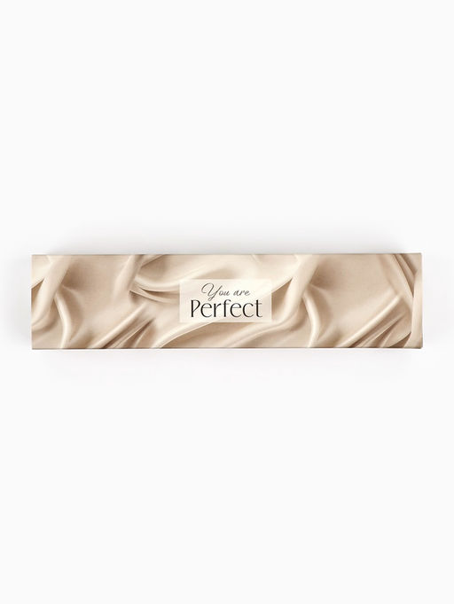 Цена за 5 шт. Коробка для конфет, кондитерская упаковка, 5 ячеек, «Ткань», 5×21×3.3 см