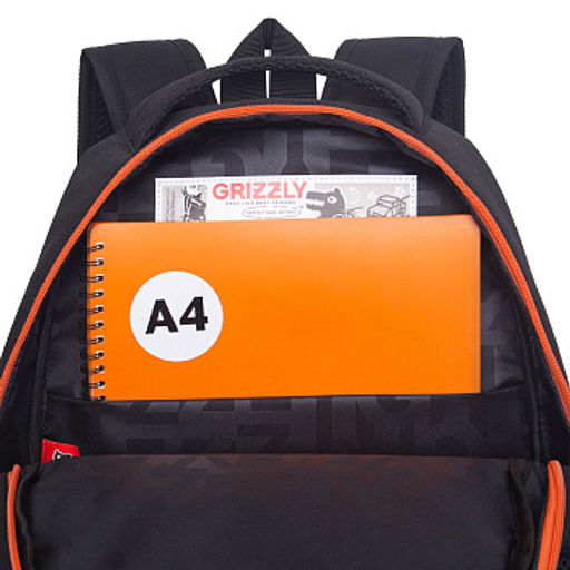 RB-651-10 Рюкзак школьный с картхолдером на держателе - Grizzly фото 9