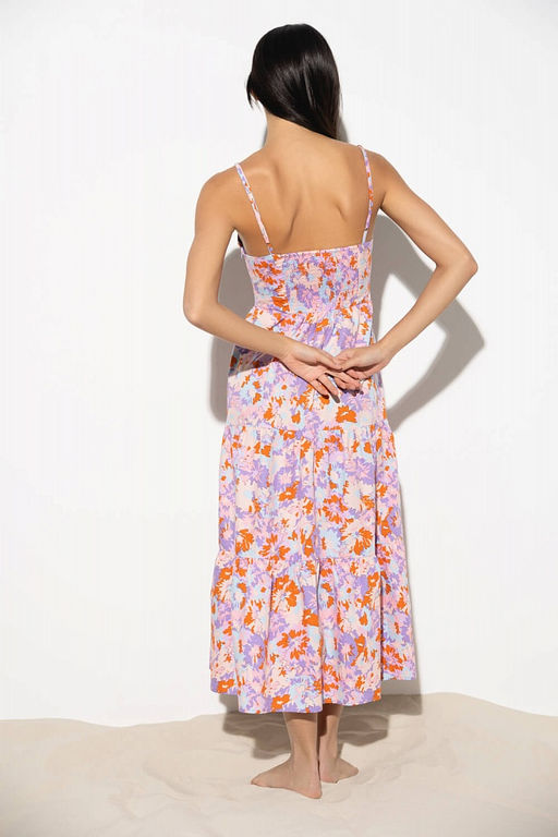 Ярусное платье с ярким принтом - Incity фото 5