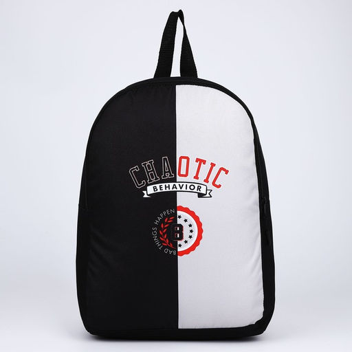 Рюкзак текстильный Chaotic, 38х14х27 см, цвет чёрный, серый - Nazamok фото 2