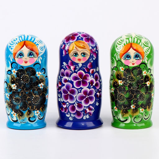 Матрёшка 7 в 1, расписная, цвета МИКС